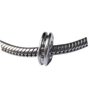 Pandora Retired Sterling Silver Crooked Line Spacer Charm